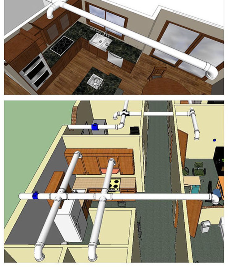 盛仕达高速圆形管道风机6寸150 厨房抽风机强力管道排气扇 换气扇