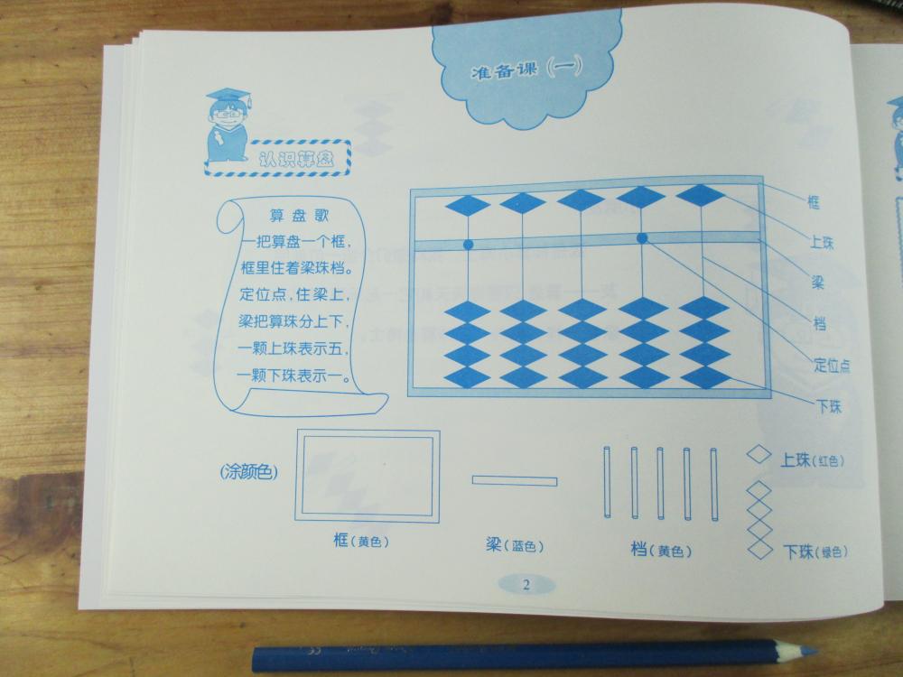 《儿童珠心算书初级》大16开湖北科技出版
