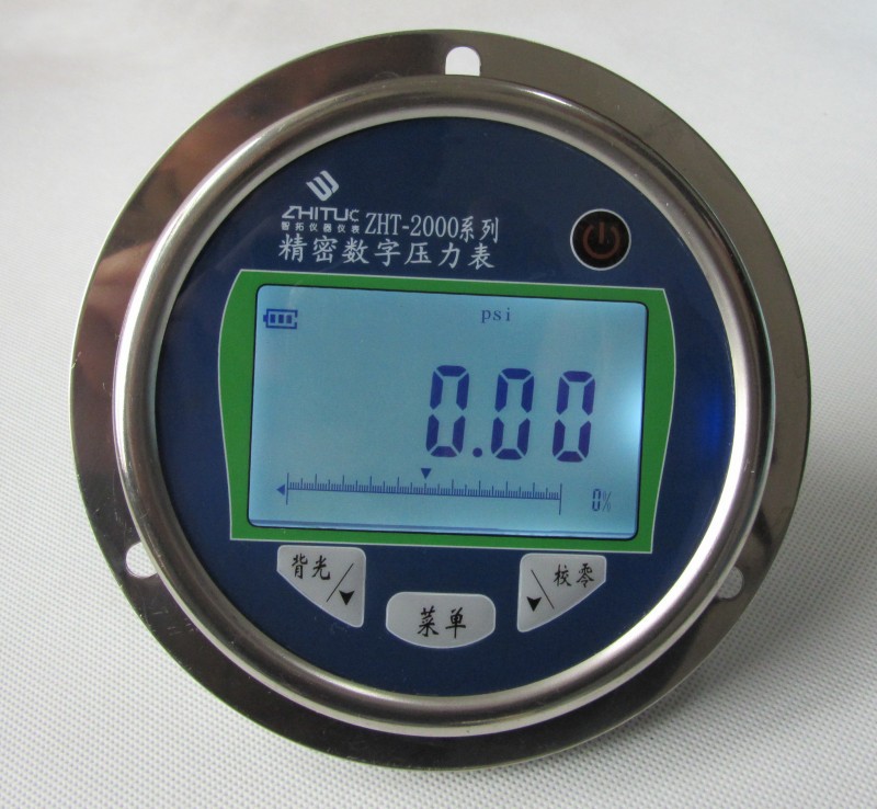 zht2000轴向数字压力表精密数字表轴向带边
