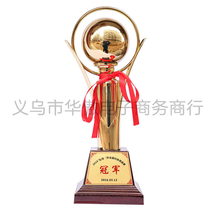 production creative trophy ball cup， stage cup award trophy factory direct sales customized content customization