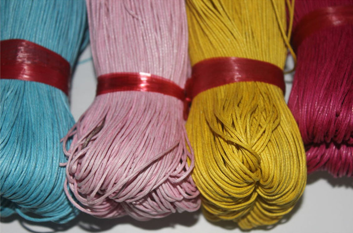 自产自销 厂家批发韩国蜡线环保3.0mm蜡绳40余色一卷有50码