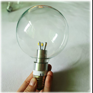 led贴片婚纱摄影影楼化妆镜前灯e27led龙珠泡 透明奶白大胖子灯泡