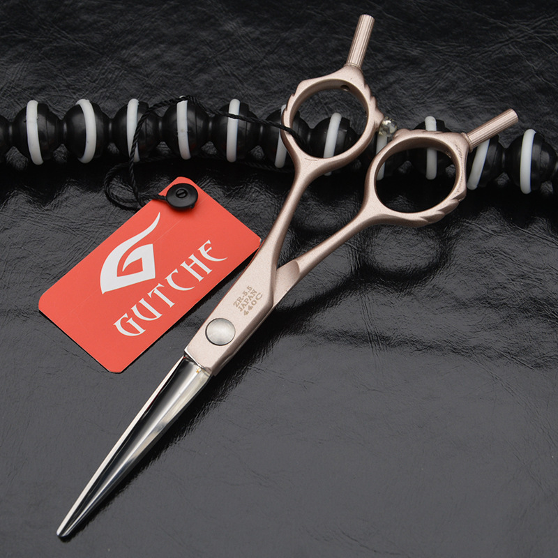 gutche/谷崎 专业理发剪刀金色美发剪刀双尾钉平剪刘海剪直剪批发