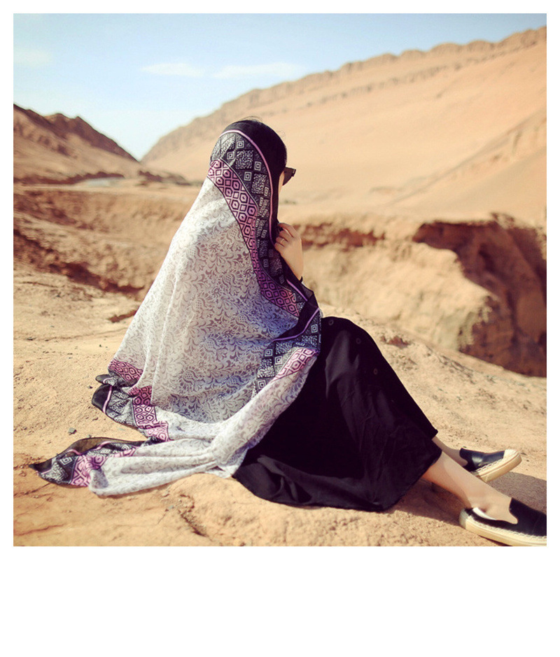 韩版夏季遮阳披肩防晒印花沙滩巾民族风旅游