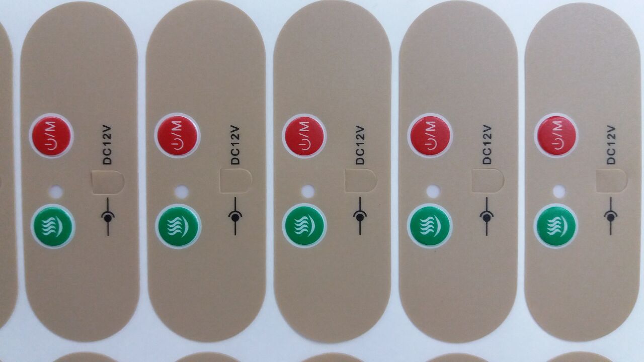 定做pvc面板贴膜 pvc面贴 薄膜开关面板贴膜 设备铭牌 标识牌等