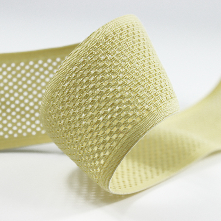 医疗松紧带专业生产可做运动透气舒适涤纶加宽网眼松紧带