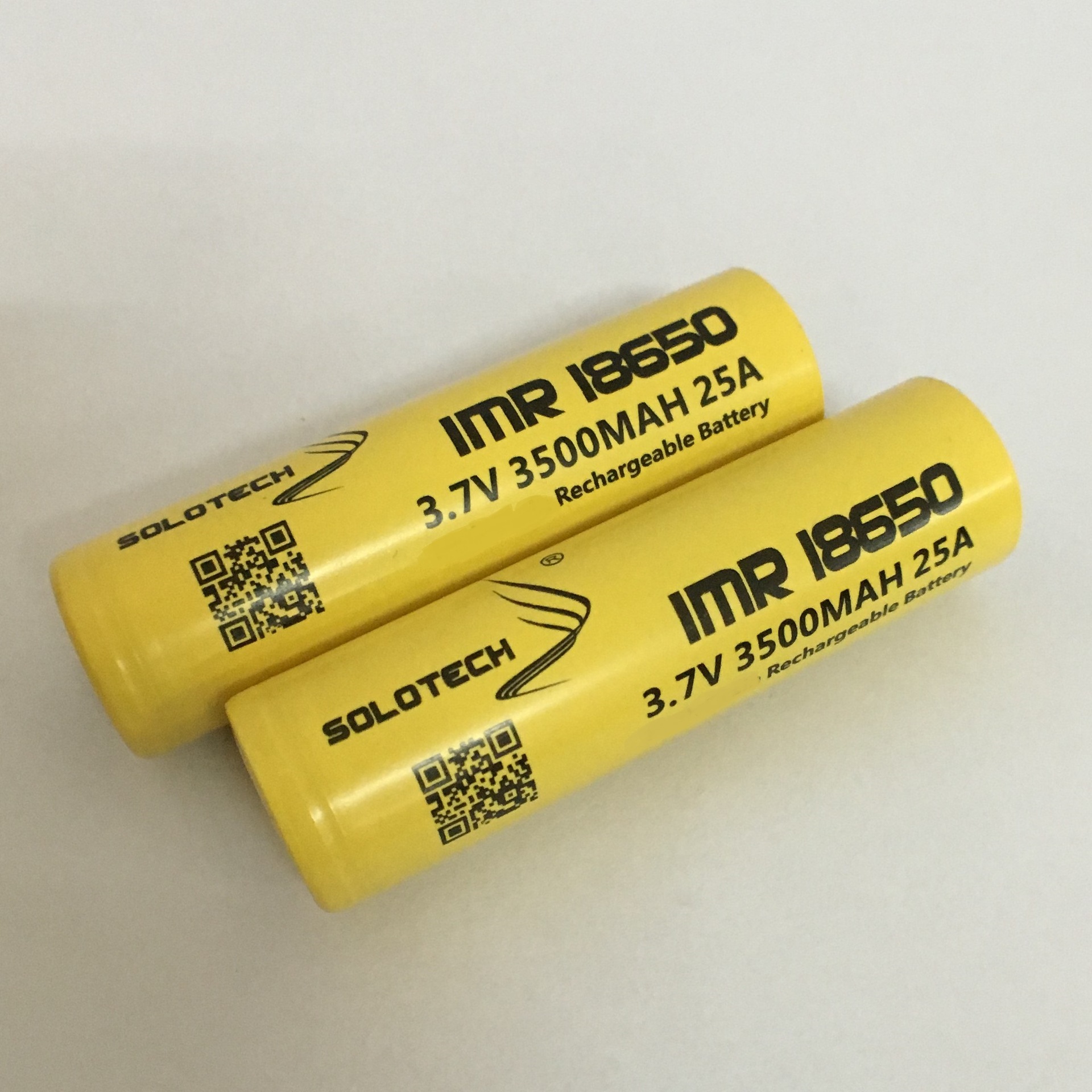 solotech imr18650动力型锂离子电池 3500mah 25a放电