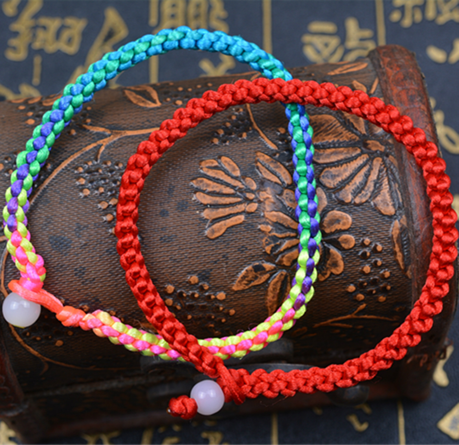 精编diy红绳手链 玉米结 义乌小商品货源供应 两色可选-阿里巴巴