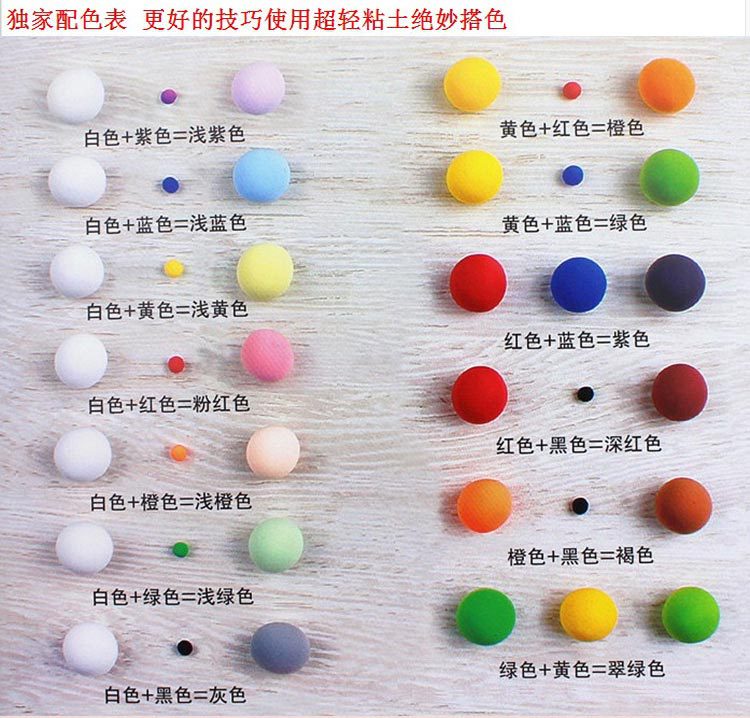 超轻粘土24色自选100g粘土批发手工粘土diy 3d彩泥无毒橡皮泥