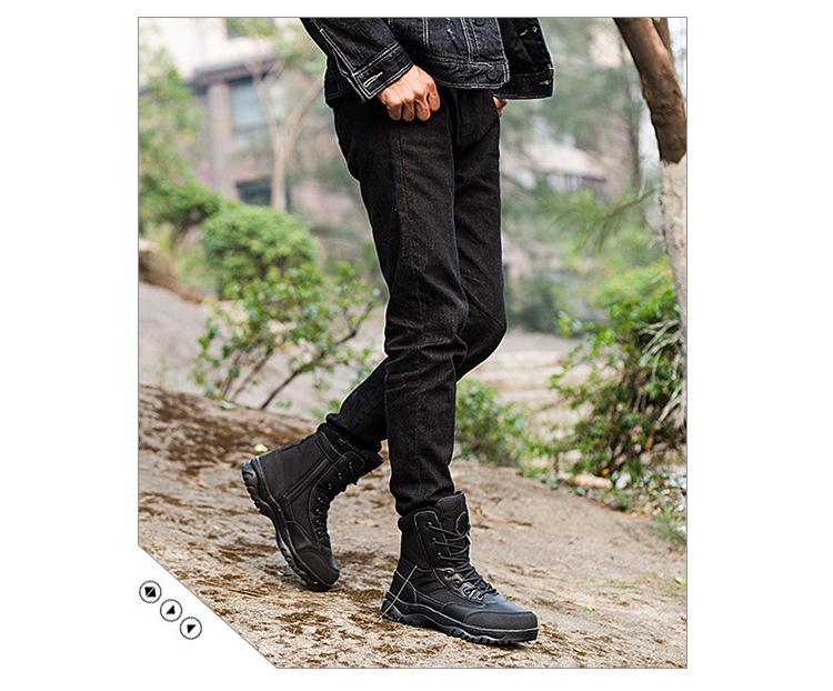 军靴男美国特种兵战术靴作战靴防刺穿户外登