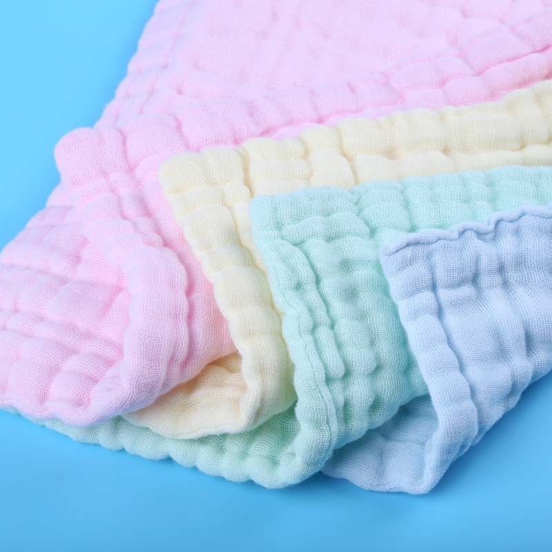 纯棉水洗纱布十二层47*17起泡起皱超柔软弹力尿布 专业定制