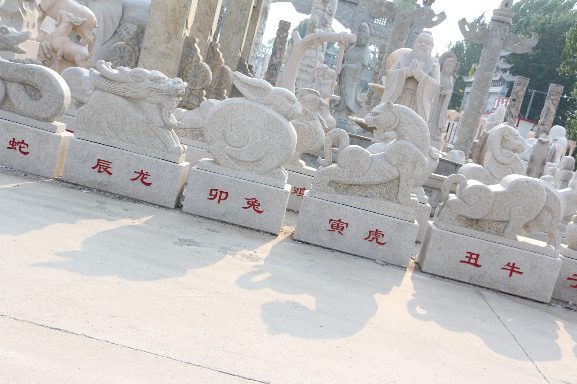 石雕动物十二生肖 全套十二生肖雕塑 定做各种样式12生肖