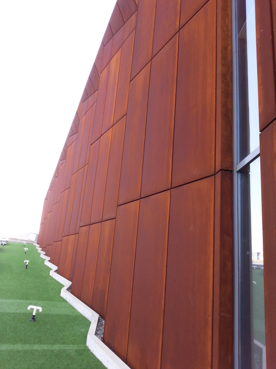 丰众耐候钢板 锈耐候钢幕墙加工案例耐候钢