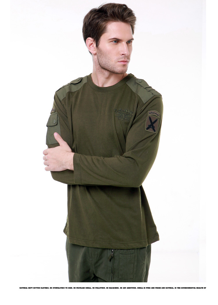 2014春季新品 同盟军户外休闲服饰 海豹突击野外生存长袖t恤