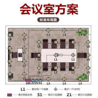 家居\/办公智能照明方案 无线控制系统 会议室