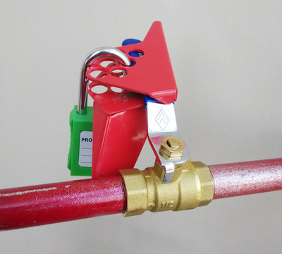 金属球阀锁his216管道球阀锁抗酸碱腐蚀易携带锁定快捷工业球阀锁