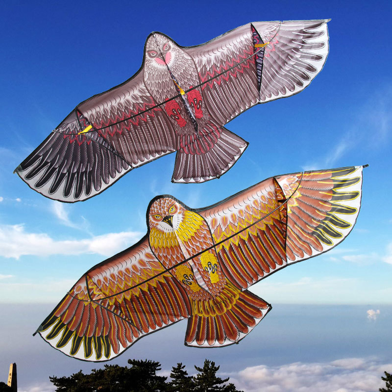 批发潍坊风筝儿童卡通款热印肚兜鹰平面鹰前杆鹰好飞老鹰风筝厂家