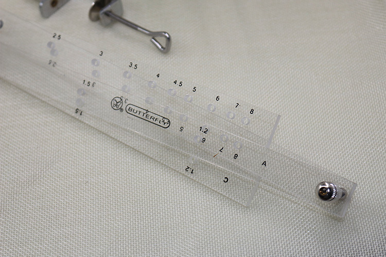 蝴蝶牌缩放制图尺500mm*8倍有机玻璃 蝴蝶缩放尺sf8绘图放大尺