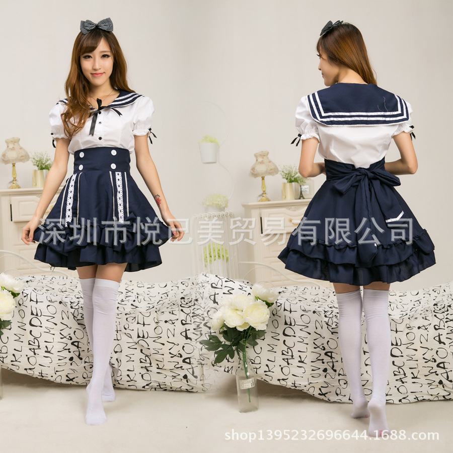 公主裙日常服cosplay学生装水手装海军装学院风半裙装lolita洋装