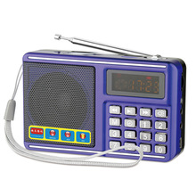 厂家批发Y-999批发老年便携式收音机迷你插卡按键播放器插卡音箱