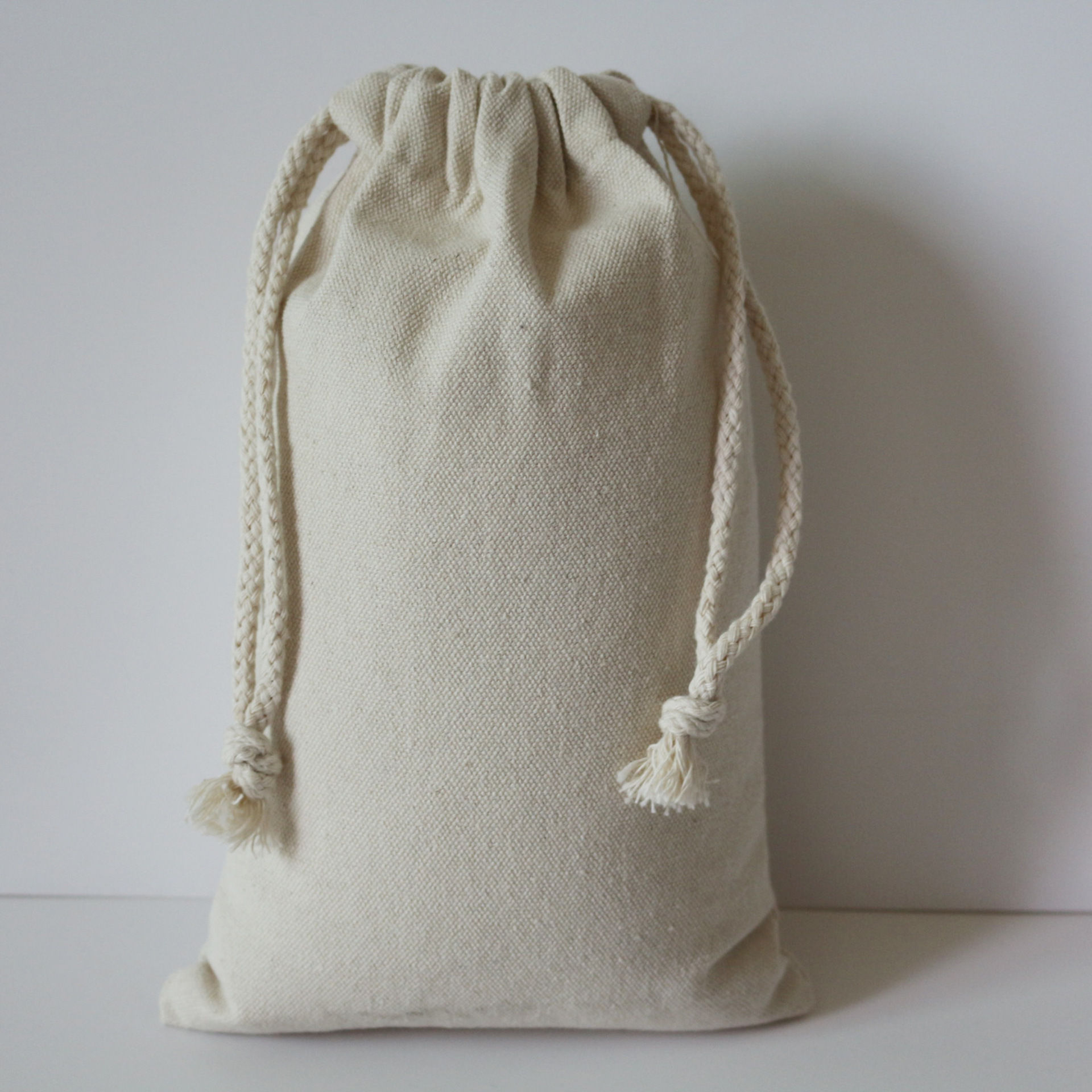 厂家定制棉麻布抽绳束口袋 绒布袋茶叶袋 无起订量可印logo