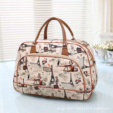 pu皮大容量女手提旅行包学生行李袋商务出差登机旅游包潮-阿里巴巴