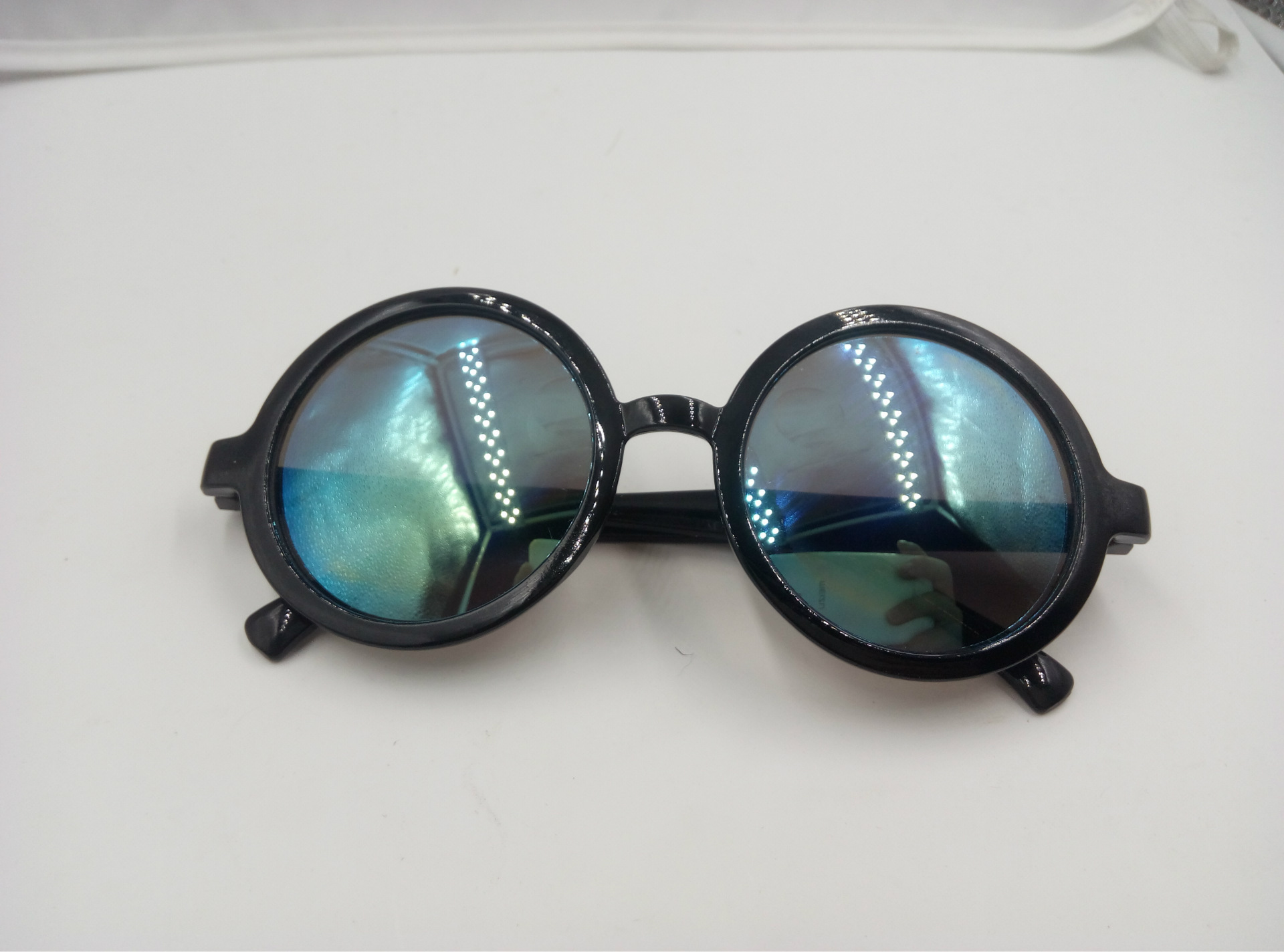 049反光眼镜 时尚潮圆框太阳眼镜 男女款复古墨镜眼镜