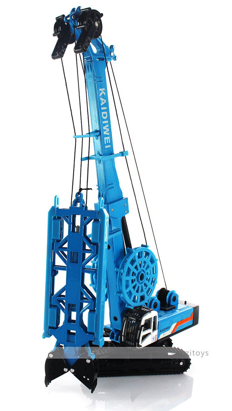 凯迪威625047合金工程车模型1:64成槽机液压抓斗成槽车儿童玩具