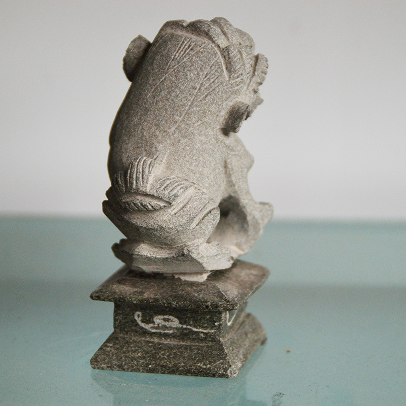 献钱石狮子小 石狮子镇宅青石 石狮子摆件 石狮子雕刻一对现货