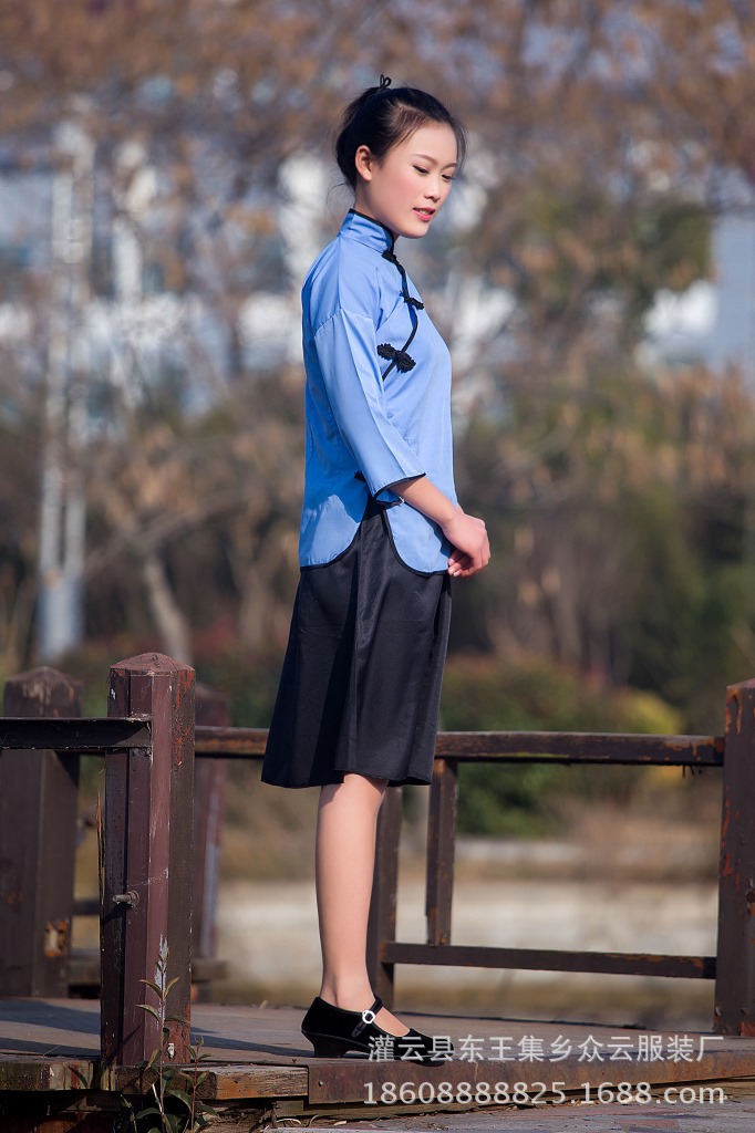 民国时期学生装批发女五四青年装棉古装校服班服毕业写真舞台演出