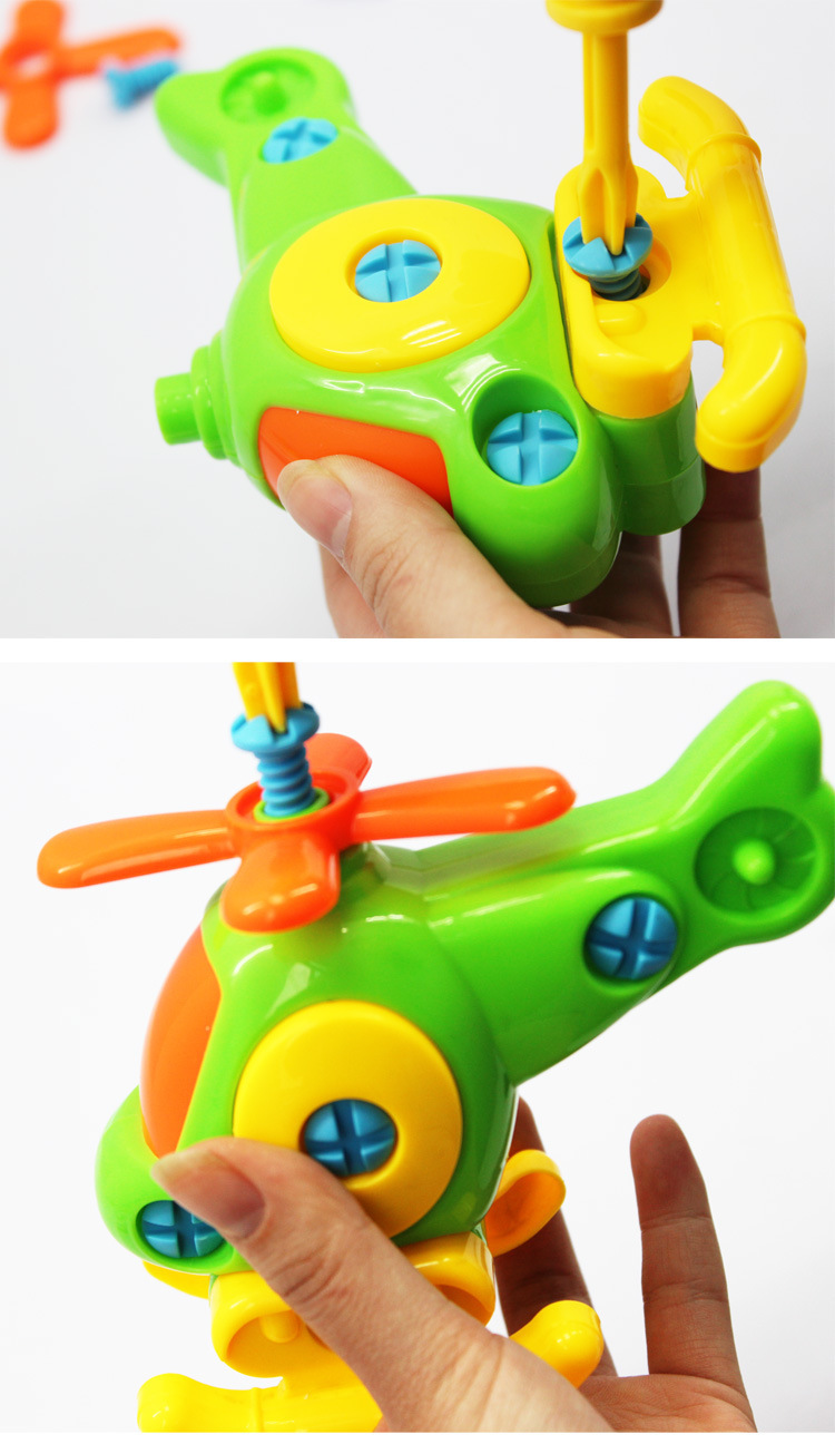 四种交通工具益智玩具 塑料拆装玩具批发