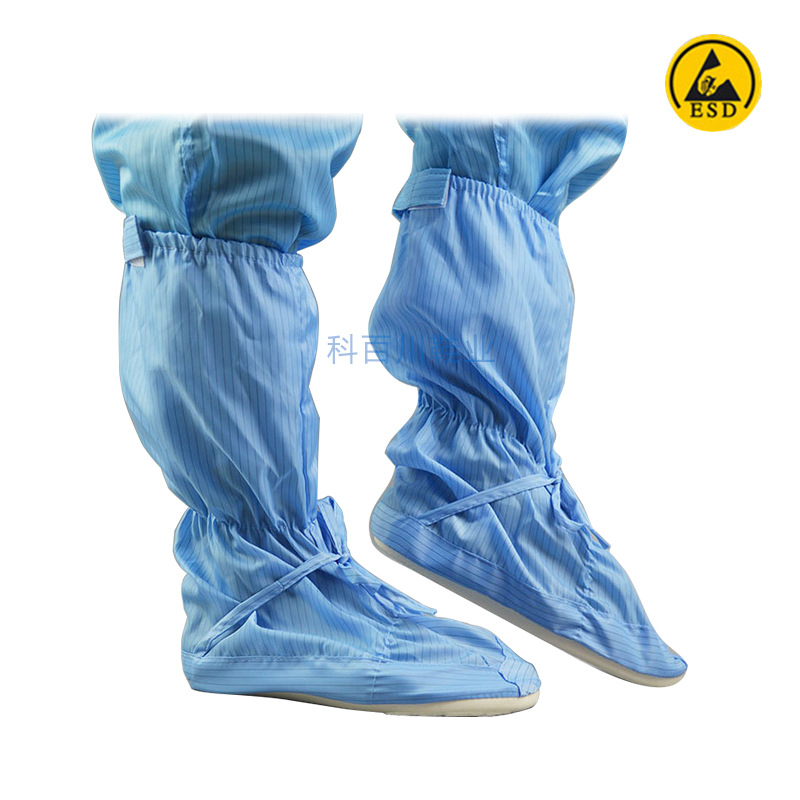 防静电劳保防尘大板底高筒防滑防尘电子厂无尘洁净室工作靴防护鞋