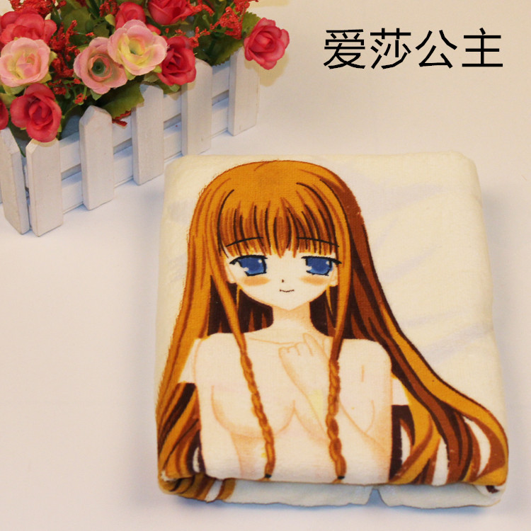 爆款美女升温变色毛巾 加厚纯棉脱衣创意可爱礼物大浴巾 厂家批发