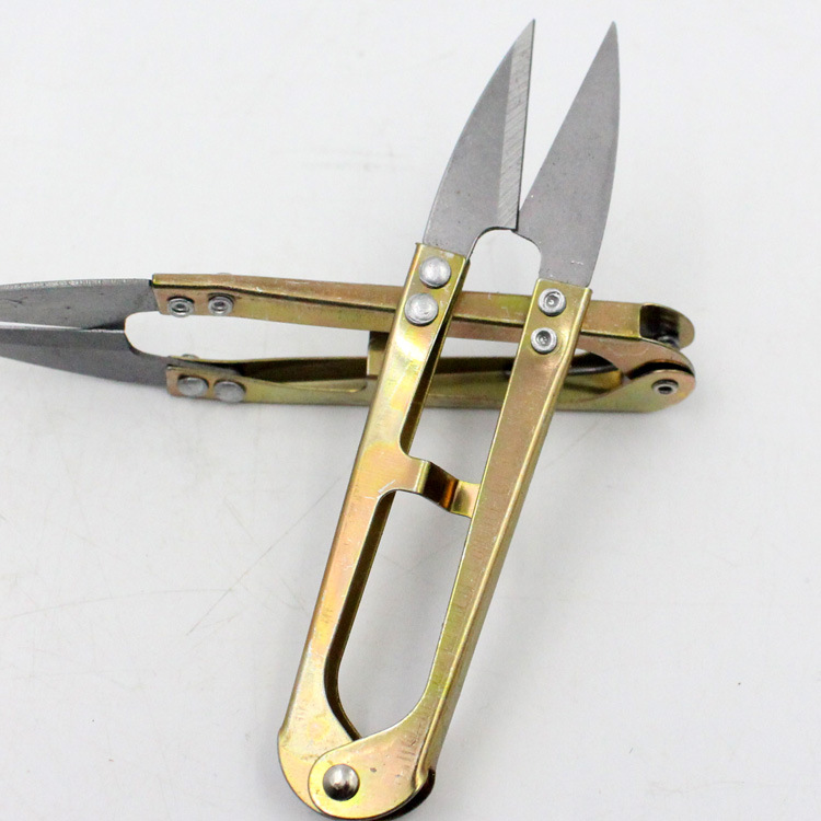 文玩工具 唐氏弹簧剪 十字绣剪绣花剪 u形剪*线剪 diy.