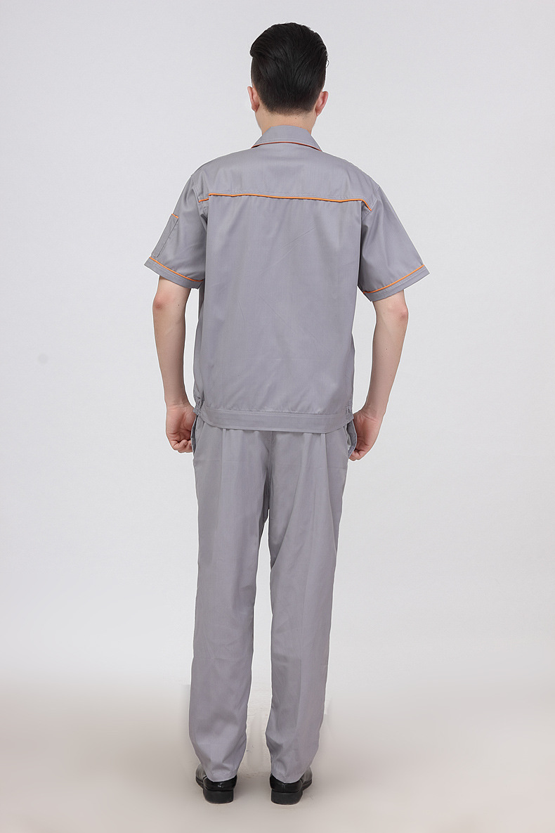 批发夏季短袖劳保工作服套装春夏新款汽修服车间服工衣厂家定做