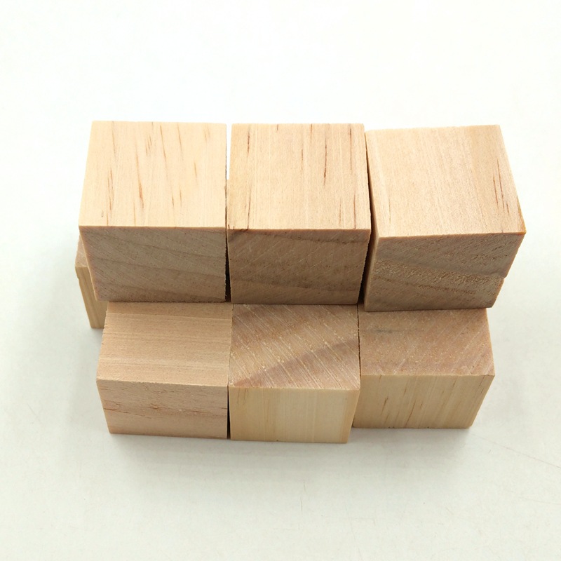 木质立体松木方块 10/20/25/35/40mm立体方木 正方体