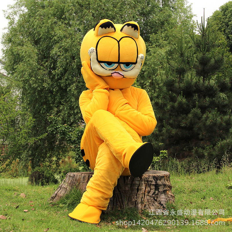 Garfield Cartoon Doll Costume Doll Clothing Adult Walking Doll Clothing Activity Performance Opening Store Celebration Flyer Doll Clothes