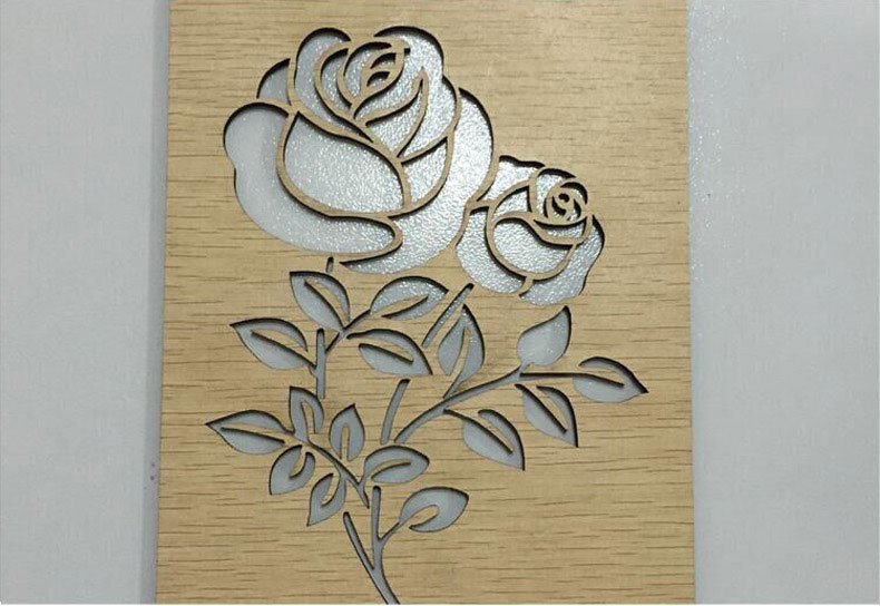 胶皮墙贴亚克力婚卡剪纸激光切割机葫芦玻璃瓷砖激光刻图机雕刻机