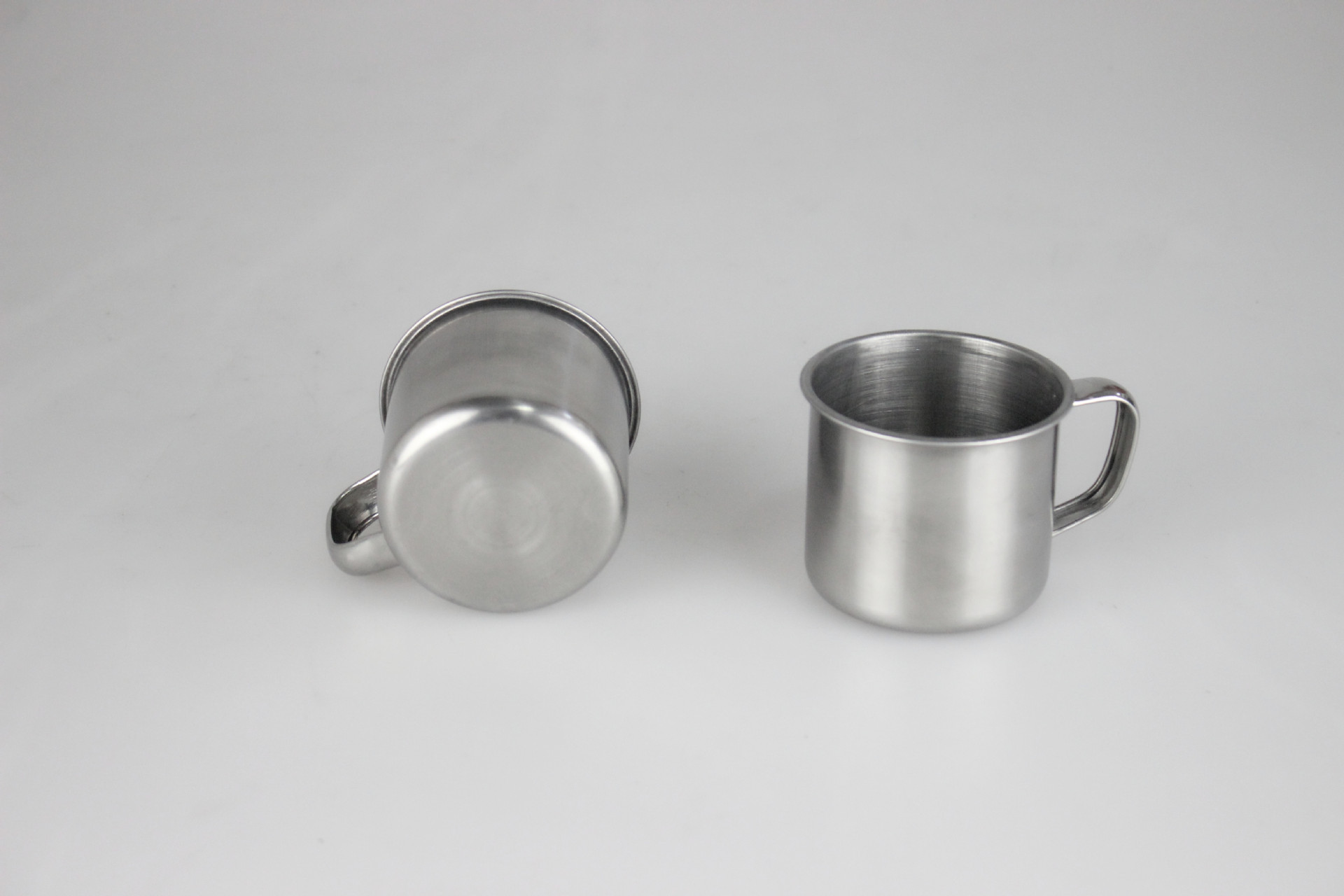 不锈钢口杯 儿童小杯子 带磁无磁7cm带手柄茶杯随手杯