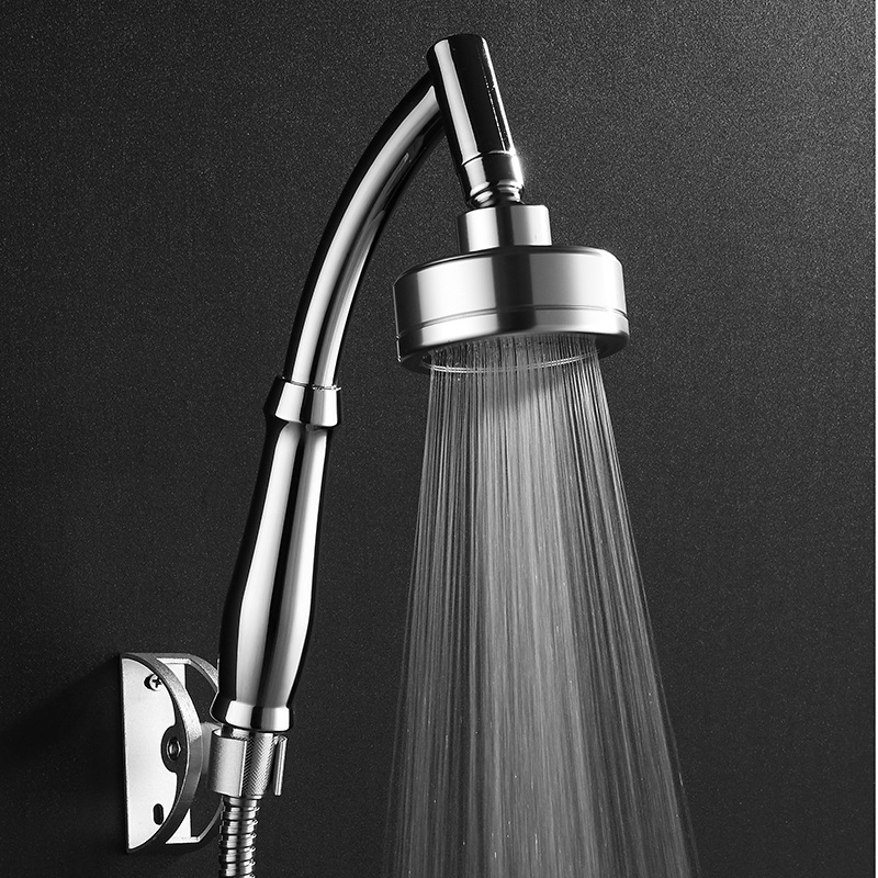 大号全铝合金增压节水花洒手持太空铝淋浴莲蓬头喷头 网上热销款