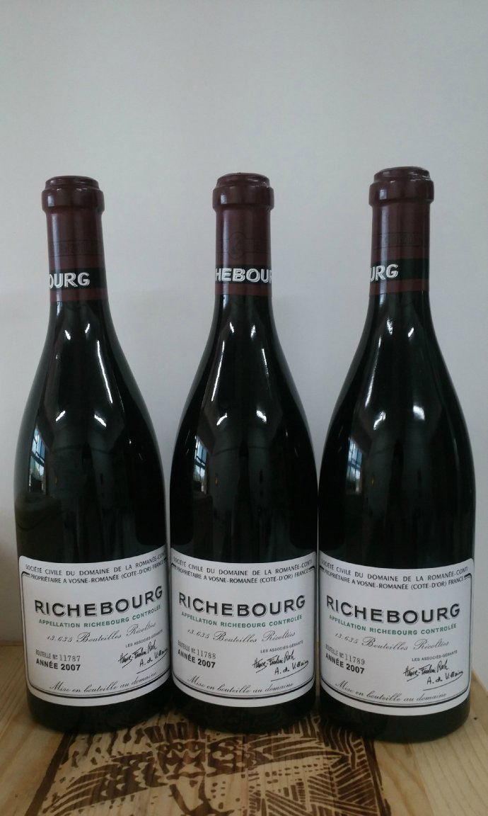 2007年罗曼尼·康帝李其堡干红葡萄酒richebourg drc李奇堡红酒