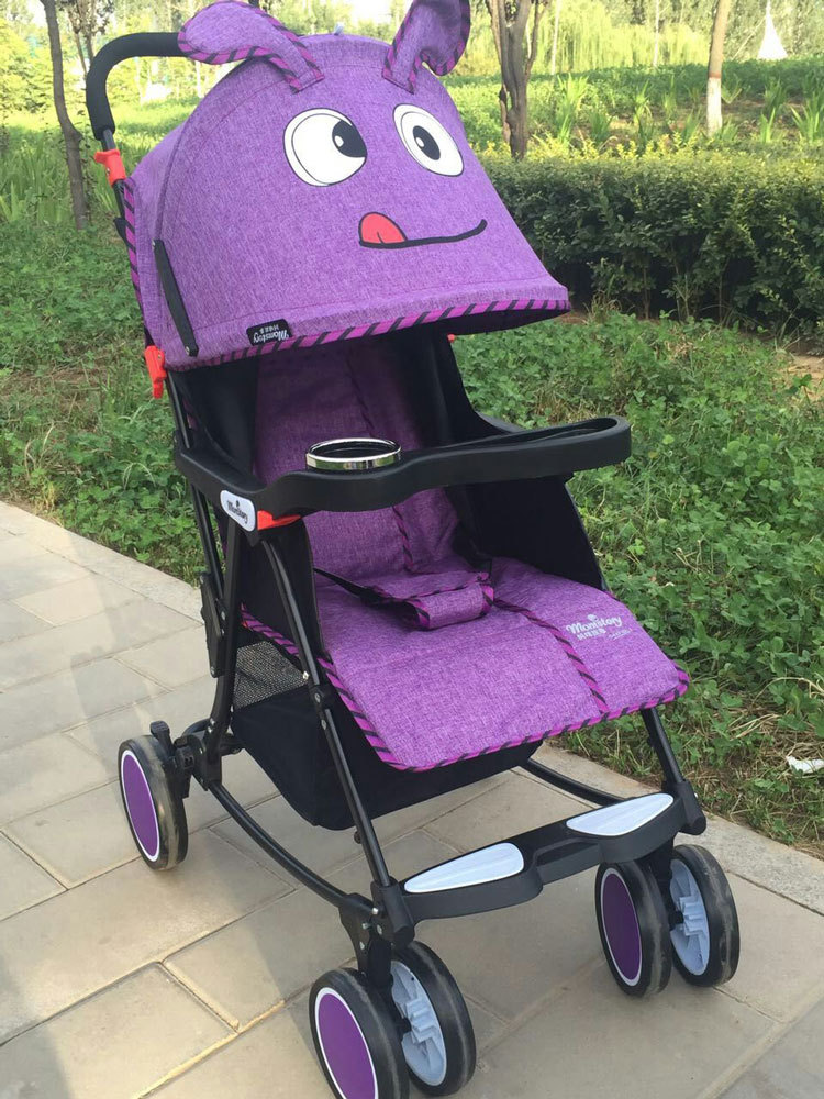 新款婴儿手推车摇摇车三合一可躺摇篮车轻便可折叠伞车