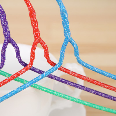 儿童衣架 宝宝晒衣架 加粗小号晾衣/挂架 铁丝浸塑衣架 厂家批发