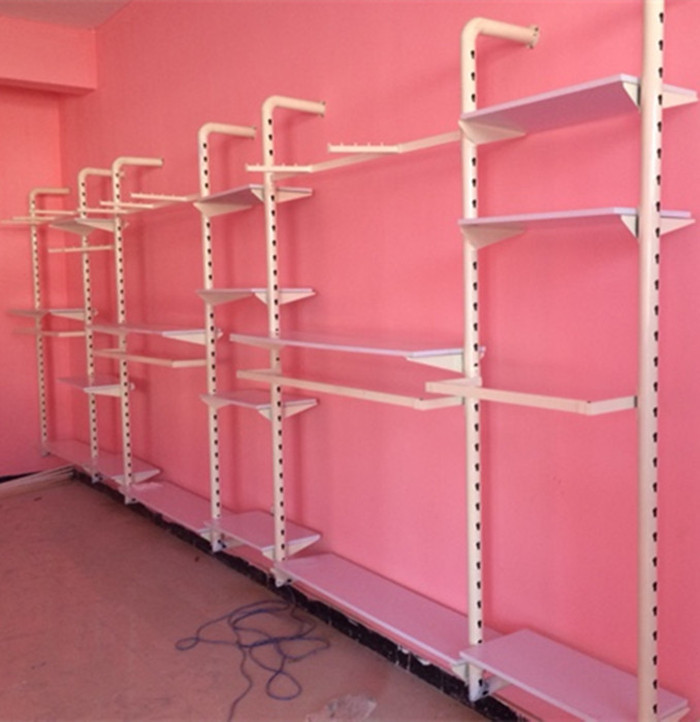 上墙组合服装货架立柱组合架 童装店货架 服装展示架 热销童装架