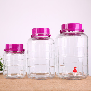 批发无铅加厚玻璃瓶葡萄酿酒坛子酵素桶密封罐杨梅酒泡酒瓶