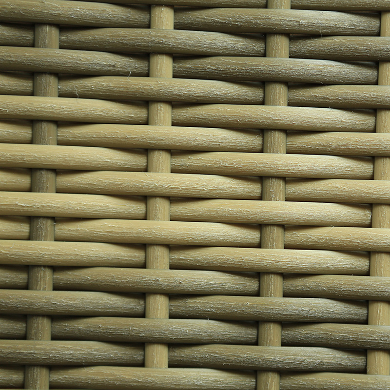 厂家直销刮花效果人工编藤户外家具编织原材料pe仿真塑料藤条藤片