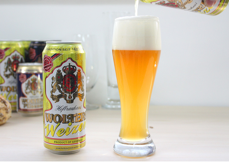 德国啤酒 原装进口优质小麦沃勒皇家黑啤黄啤白啤 500ml听装