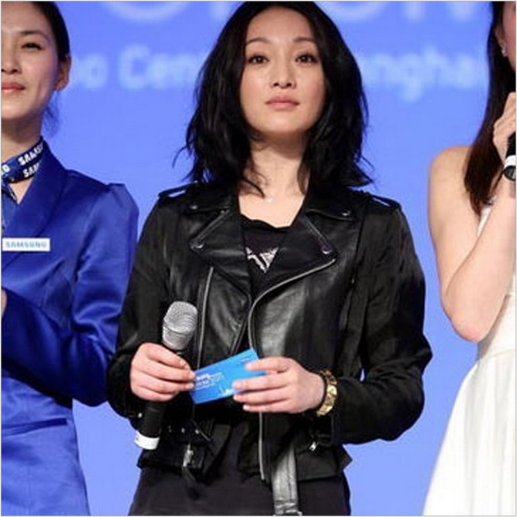 明星周迅同款真皮皮衣女短款机车外套修身绵羊皮夹克韩版2016新款