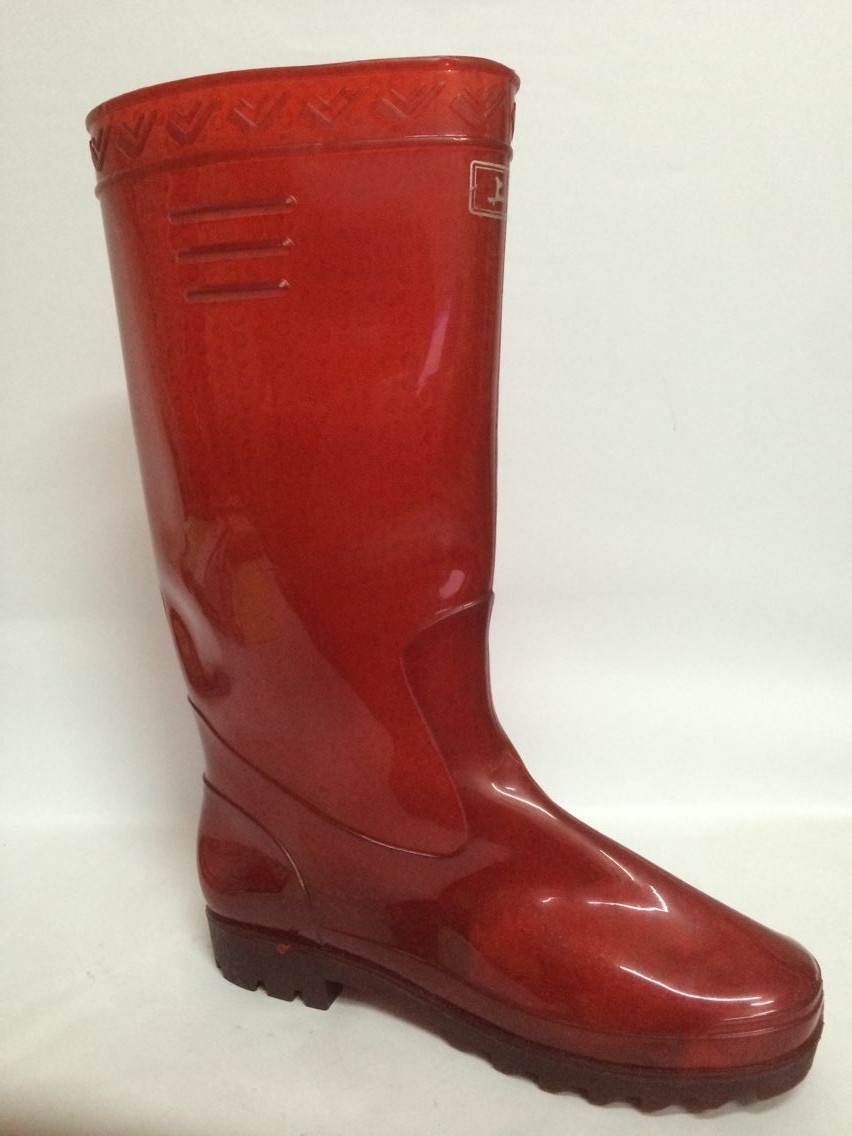 上海双钱139新茶厂家生产全胶无里布红色雨鞋 批发 防水防滑