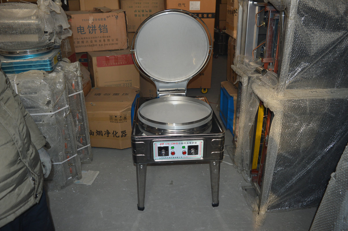 批发 不锈钢双控温烙饼机 商用自动电饼铛 煎饼机烤饼机